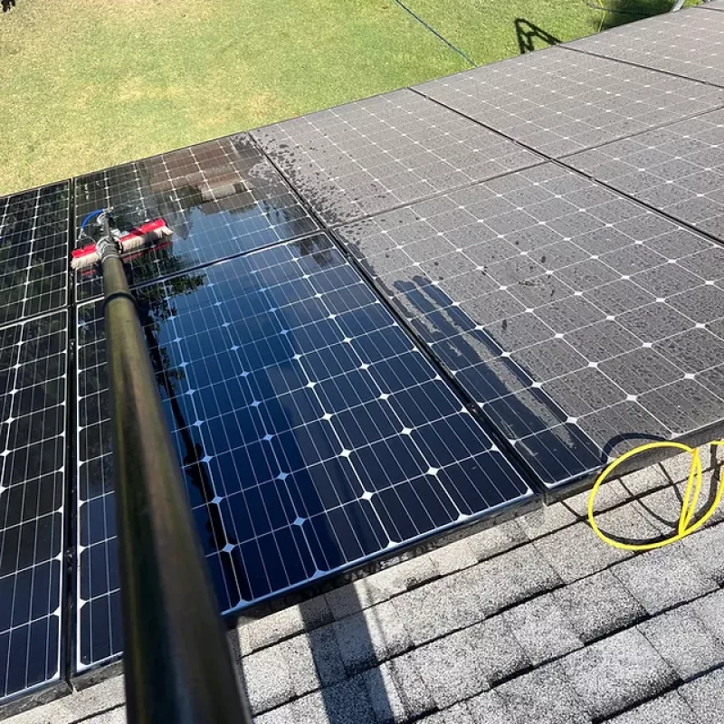 solar panel cleaning photo 1